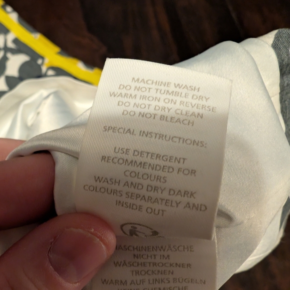 Floral Print Women's Skirt - Yellow and Gray - Picture 6 of 13